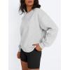 imageTrendy Queen Womens Crewneck Sweatshirts Casual Pullover Long Sleeve Shirts Fall Fashion 2025 ClothesGrey
