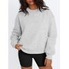 imageTrendy Queen Womens Crewneck Sweatshirts Casual Pullover Long Sleeve Shirts Fall Fashion 2025 ClothesGrey