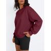 imageTrendy Queen Womens Crewneck Sweatshirts Casual Pullover Long Sleeve Shirts Fall Fashion 2025 ClothesWine Red