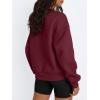 imageTrendy Queen Womens Crewneck Sweatshirts Casual Pullover Long Sleeve Shirts Fall Fashion 2025 ClothesWine Red