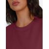 imageTrendy Queen Womens Crewneck Sweatshirts Casual Pullover Long Sleeve Shirts Fall Fashion 2025 ClothesWine Red