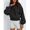 imageTrendy Queen Womens Cute Cropped Hoodies Y2k Long Sleeve Sweatshirts Fall Fashion Outfits Winter Sweater Clothes 2025Black