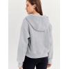 imageTrendy Queen Womens Hoodies Quarter Half Zip Pullover Oversized Sweatshirts Half With Pockets Fall ClothesGrey