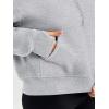 imageTrendy Queen Womens Hoodies Quarter Half Zip Pullover Oversized Sweatshirts Half With Pockets Fall ClothesGrey