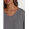 imageTrendy Queen Womens Long Sleeve Tops Casual Shirts V Neck Clothing Fall Fashion Clothes with PocketGrey