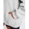 imageTrendy Queen Womens Oversized Hoodies Color Block Fall Fashion 2025 Casual Long Sleeve Sweatshirts Y2k Winter ClothesGrey
