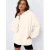imageTrendy Queen Womens Oversized Hoodies Comfy Sweatshirts Fall Fashion 2025 Outfits Casual Tops Fleece Clothes with PocketsApricot
