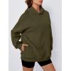 imageTrendy Queen Womens Oversized Hoodies Comfy Sweatshirts Fall Fashion 2025 Outfits Casual Tops Fleece Clothes with PocketsArmygreen