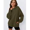 imageTrendy Queen Womens Oversized Hoodies Comfy Sweatshirts Fall Fashion 2025 Outfits Casual Tops Fleece Clothes with PocketsArmygreen