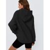 imageTrendy Queen Womens Oversized Hoodies Comfy Sweatshirts Fall Fashion 2025 Outfits Casual Tops Fleece Clothes with PocketsBlack