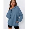 imageTrendy Queen Womens Oversized Hoodies Comfy Sweatshirts Fall Fashion 2025 Outfits Casual Tops Fleece Clothes with PocketsBlue