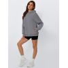 imageTrendy Queen Womens Oversized Hoodies Comfy Sweatshirts Fall Fashion 2025 Outfits Casual Tops Fleece Clothes with PocketsDarkgrey