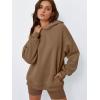 imageTrendy Queen Womens Oversized Hoodies Comfy Sweatshirts Fall Fashion 2025 Outfits Casual Tops Fleece Clothes with PocketsKhaki