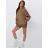 imageTrendy Queen Womens Oversized Hoodies Comfy Sweatshirts Fall Fashion 2025 Outfits Casual Tops Fleece Clothes with PocketsKhaki