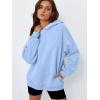 imageTrendy Queen Womens Oversized Hoodies Comfy Sweatshirts Fall Fashion 2025 Outfits Casual Tops Fleece Clothes with PocketsLightblue