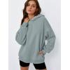 imageTrendy Queen Womens Oversized Hoodies Comfy Sweatshirts Fall Fashion 2025 Outfits Casual Tops Fleece Clothes with PocketsLightgreen