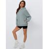 imageTrendy Queen Womens Oversized Hoodies Comfy Sweatshirts Fall Fashion 2025 Outfits Casual Tops Fleece Clothes with PocketsLightgreen
