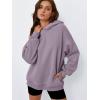 imageTrendy Queen Womens Oversized Hoodies Comfy Sweatshirts Fall Fashion 2025 Outfits Casual Tops Fleece Clothes with PocketsLightpurple