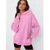 imageTrendy Queen Womens Oversized Hoodies Comfy Sweatshirts Fall Fashion 2025 Outfits Casual Tops Fleece Clothes with PocketsPink