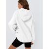 imageTrendy Queen Womens Oversized Hoodies Comfy Sweatshirts Fall Fashion 2025 Outfits Casual Tops Fleece Clothes with PocketsWhite
