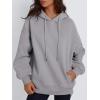 imageTrendy Queen Womens Oversized Hoodies Fall Fashion 2025 Casual Long Sleeve Sweatshirts Y2k Outfits Winter ClothesGrey