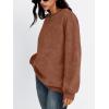 imageTrendy Queen Womens Oversized Sweatshirts Hoodies Long Sleeve Pullover Sweaters Fall Fashion Outfits Clothes 2024Brown