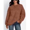 imageTrendy Queen Womens Oversized Sweatshirts Hoodies Long Sleeve Pullover Sweaters Fall Fashion Outfits Clothes 2024Brown