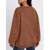 imageTrendy Queen Womens Oversized Sweatshirts Hoodies Long Sleeve Pullover Sweaters Fall Fashion Outfits Clothes 2024Brown