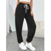 imageTrendy Queen Womens Sweatpants Athletic Joggers Baggy Pants Lounge Bottom 2025 Fall Fashion with PocketsBlack