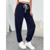 imageTrendy Queen Womens Sweatpants Athletic Joggers Baggy Pants Lounge Bottom 2025 Fall Fashion with PocketsNavy