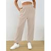 imageTrendy Queen Womens Sweatpants Baggy Athletic Joggers with Pockets Lounge PantsBeige