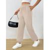 imageTrendy Queen Womens Sweatpants Baggy Athletic Joggers with Pockets Lounge PantsBeige