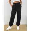imageTrendy Queen Womens Sweatpants Baggy Athletic Joggers with Pockets Lounge PantsBlack