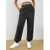 imageTrendy Queen Womens Sweatpants Baggy Athletic Joggers with Pockets Lounge PantsBlackgrey
