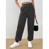 imageTrendy Queen Womens Sweatpants Baggy Athletic Joggers with Pockets Lounge PantsBlackgrey