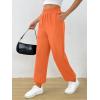 imageTrendy Queen Womens Sweatpants Baggy Athletic Joggers with Pockets Lounge PantsOrange