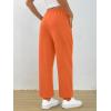 imageTrendy Queen Womens Sweatpants Baggy Athletic Joggers with Pockets Lounge PantsOrange