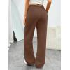 imageTrendy Queen Womens Sweatpants Baggy Wide Leg Barrel Pants Lounge Comfy Palazzo Joggers with PocketsCoffee