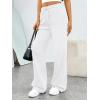 imageTrendy Queen Womens Sweatpants Baggy Wide Leg Barrel Pants Lounge Comfy Palazzo Joggers with PocketsWhite