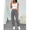 imageTrendy Queen Womens Sweatpants High Waisted Baggy Lounge Pants Fall Active Comfy Joggers with Pockets 2025Dark Grey