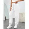 imageTrendy Queen Womens Sweatpants High Waisted Baggy Lounge Pants Fall Active Comfy Joggers with Pockets 2025White