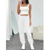 imageTrendy Queen Womens Sweatpants High Waisted Baggy Lounge Pants Fall Active Comfy Joggers with Pockets 2025White