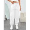 imageTrendy Queen Womens Sweatpants High Waisted Baggy Lounge Pants Fall Active Comfy Joggers with Pockets 2025White