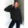 imageTrendy Queen Womens Sweatshirts Quarter Half Zip Pullover Fall Fashion Outfits 2025 Oversized Hoodies Comfy Winter ClothesBlack