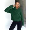 imageTrendy Queen Womens Sweatshirts Quarter Half Zip Pullover Fall Fashion Outfits 2025 Oversized Hoodies Comfy Winter ClothesDarkgreen
