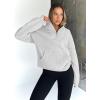 imageTrendy Queen Womens Sweatshirts Quarter Half Zip Pullover Fall Fashion Outfits 2025 Oversized Hoodies Comfy Winter ClothesGrey