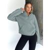 imageTrendy Queen Womens Sweatshirts Quarter Half Zip Pullover Fall Fashion Outfits 2025 Oversized Hoodies Comfy Winter ClothesLight Green