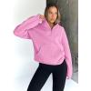 imageTrendy Queen Womens Sweatshirts Quarter Half Zip Pullover Fall Fashion Outfits 2025 Oversized Hoodies Comfy Winter ClothesPink