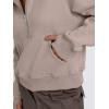 imageTrendy Queen Womens Sweatshirts Quarter Zip Pullover Oversized Cropped Sweater Fall Winter HoodiesCoffeegrey