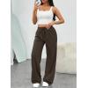 imageTrendy Queen Womens Wide Leg Sweatpants Baggy Loose Fall Barrel Casual Lounge Athletic Pants Comfy Teen Girl Cute y2k JoggersCoffee